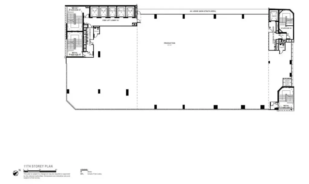 Generations @ Tannery 11th Storey — Production Unit floor plan, 71 Tannery Lane