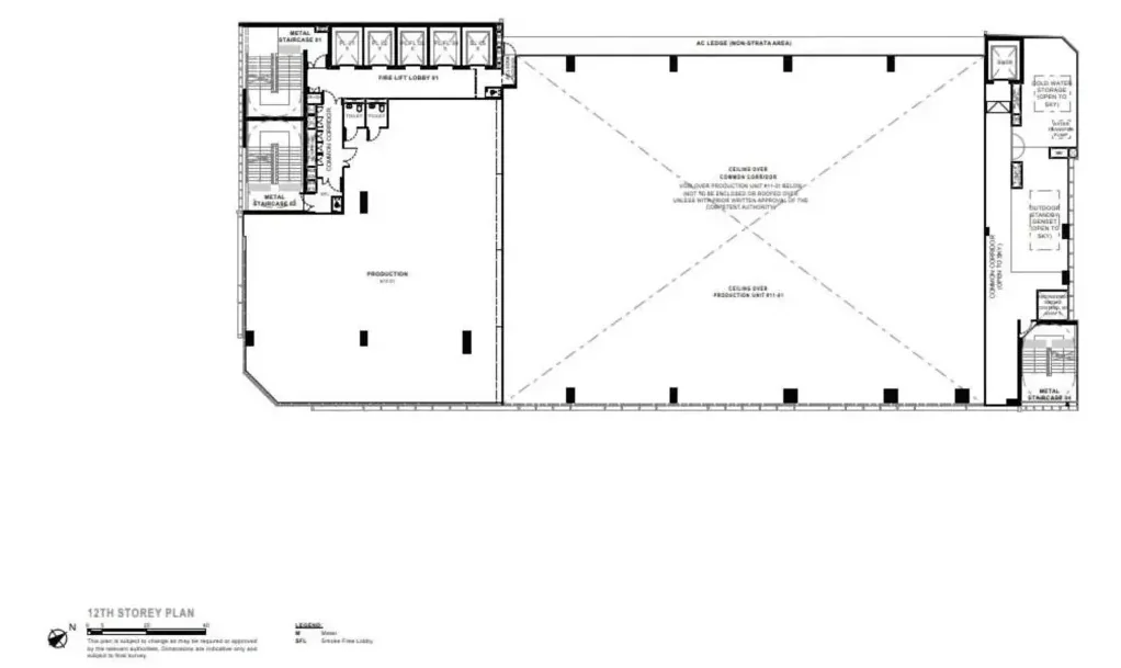 Generations @ Tannery 12th Storey — Production Unit floor plan, 71 Tannery Lane