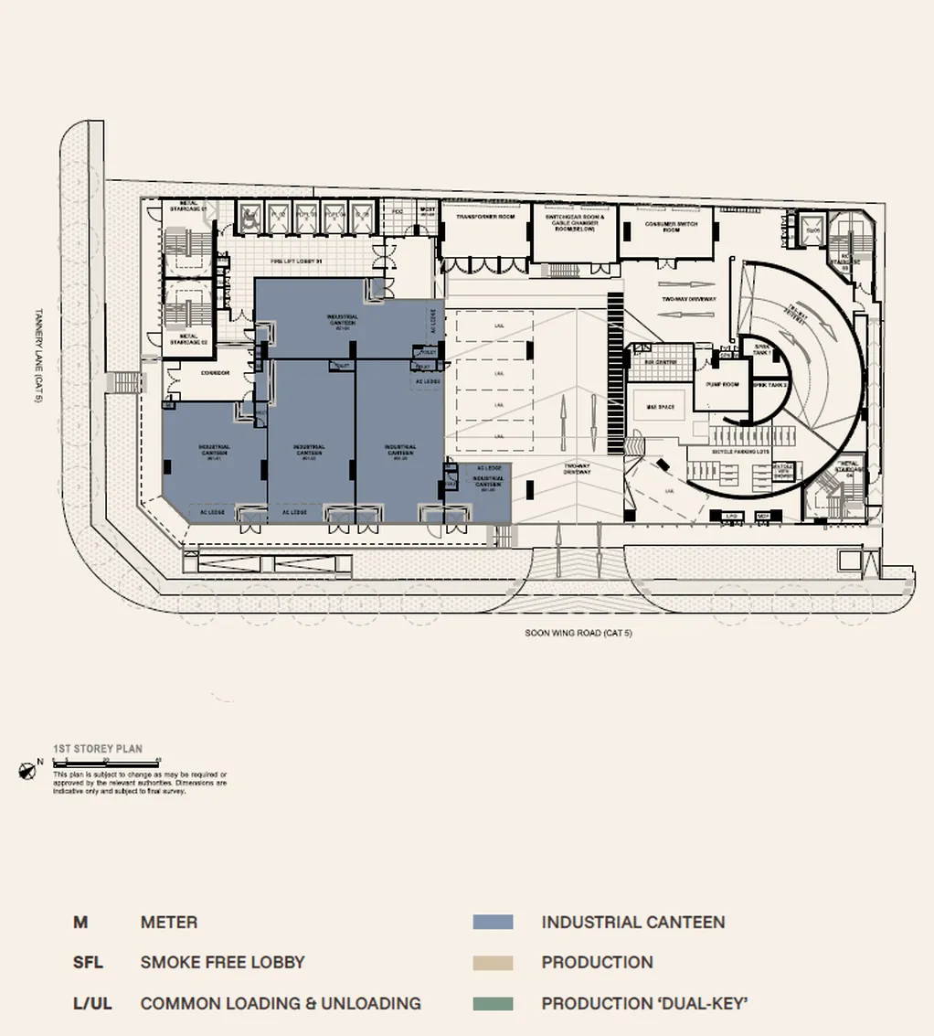 Generations @ Tannery 1st Storey — Industrial Canteens floor plan, 71 Tannery Lane