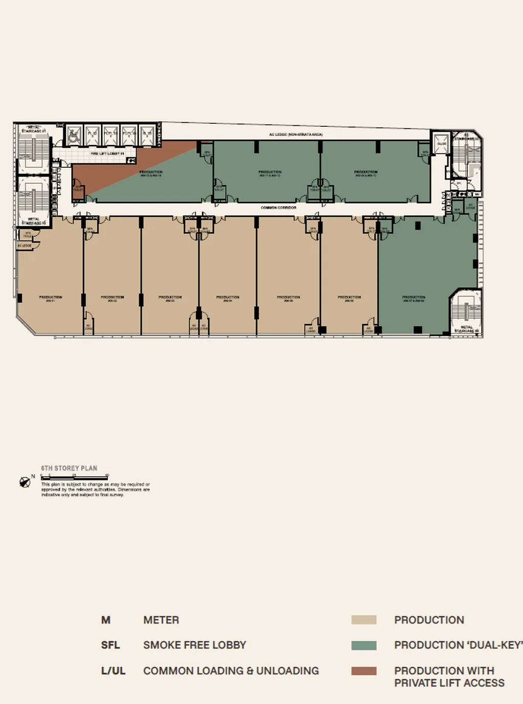 Generations @ Tannery 6th Storey — Production Units floor plan, 71 Tannery Lane